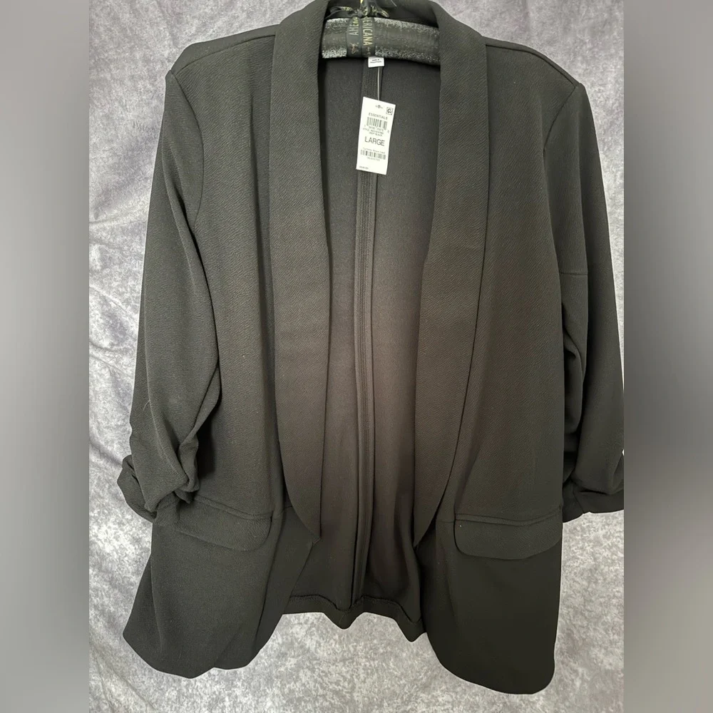 Bar III Deep Black Blazer - Picture 1 of 4